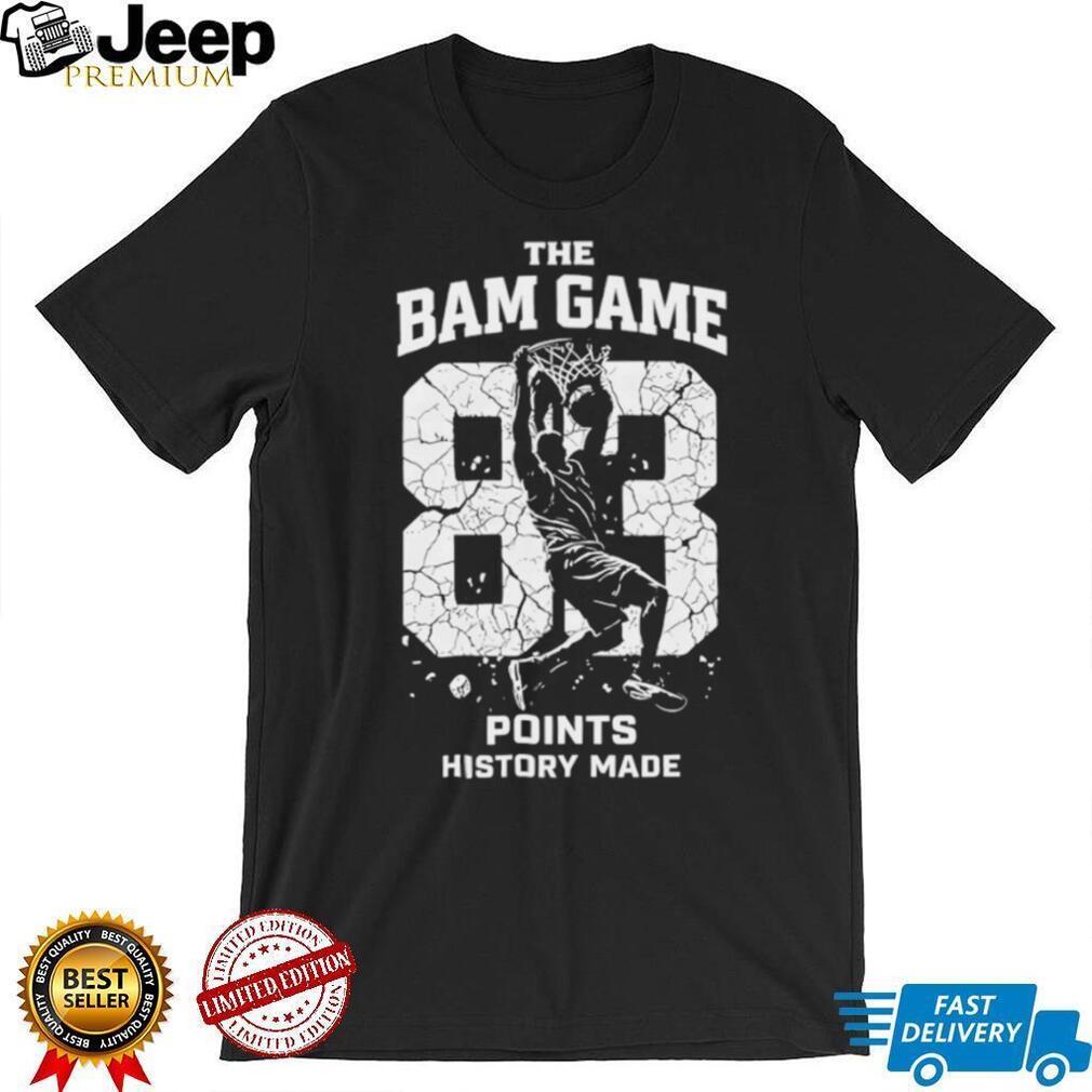The Bam Game 83 Points History Made Miami Basketball T Shirt