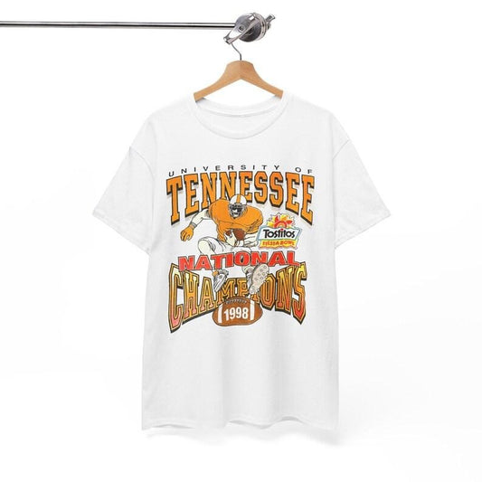 90s Vintage NCAA Football Tennessee Fiesta Bowl 1998 College Football Game Playoffs Bowl Game Logo T-Shirt Graphic Tee