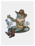 Frog Playing Banjo Sticker