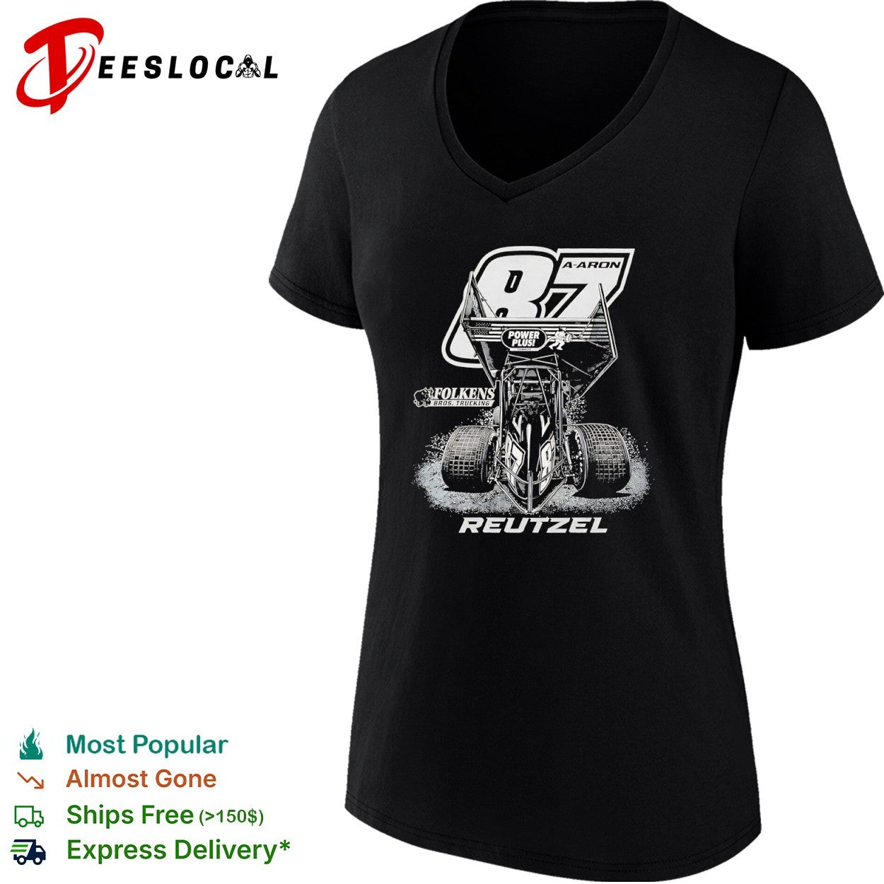 A-Aaron Reutzel Folkens Bros Trucking 87 Sprint Car shirt
