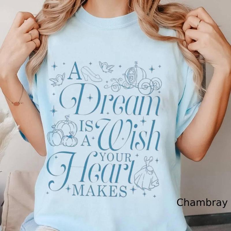 A Dream Is A Wish Your Heart Makes T Shirt, Cinderellaa Comfort Colors Shirt,  Magic Kingdom Shirt, Family Trip Shirt