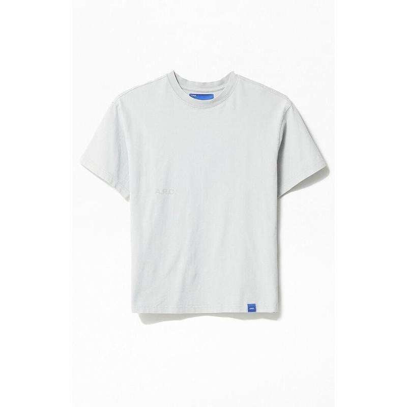 A.R.C. Men's Gray Vintage Wash Heavyweight Cropped Boxy T-Shirt Hoodie, Sweatshirt | WearSparks.com
