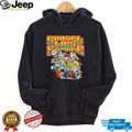 Sunset Taxi Service Retro Skeleton Surf Van Graphic T Shirt