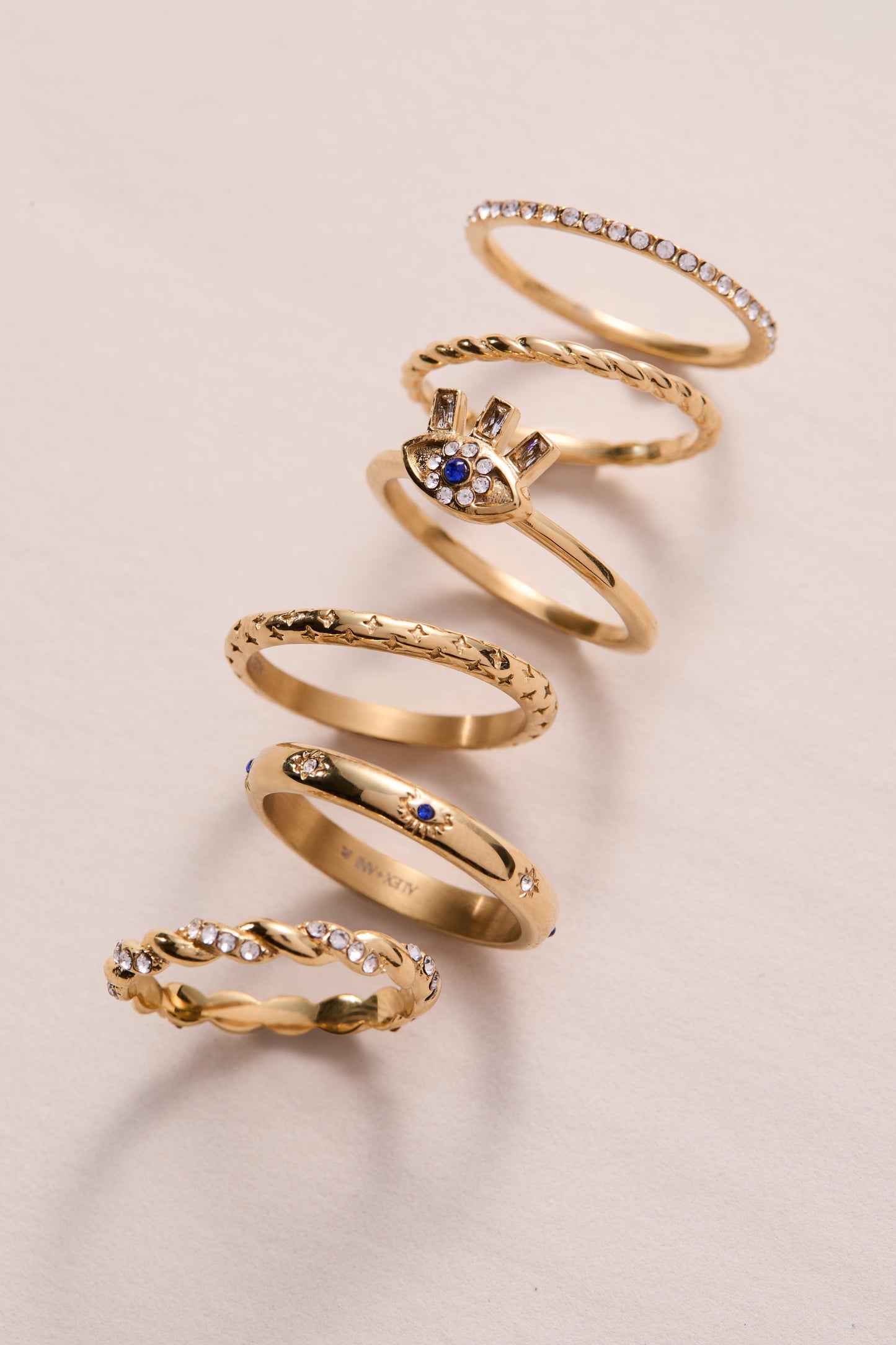 Evil Eye Stacking Ring Set of 3