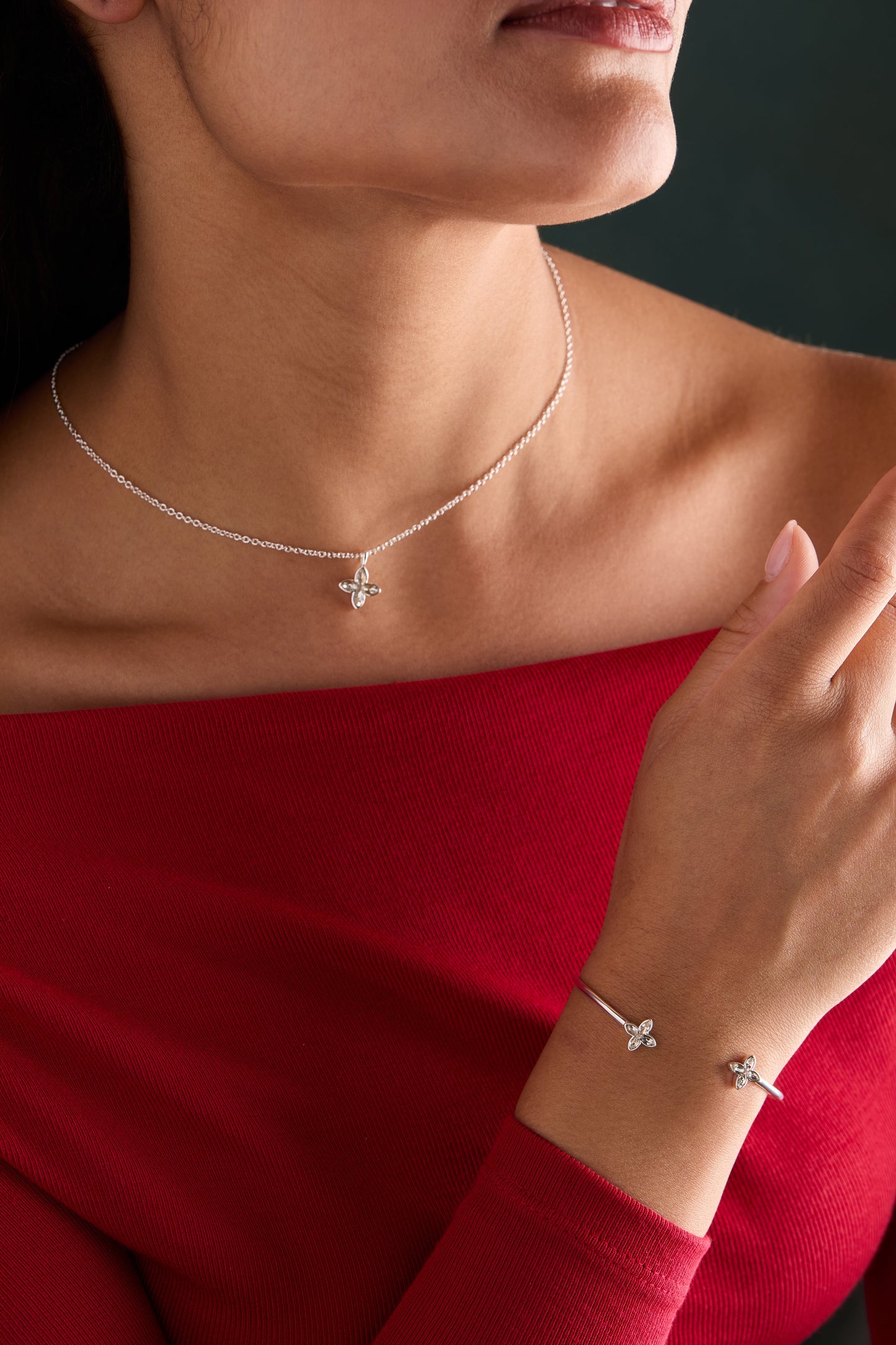 Crystal Logo Star Necklace