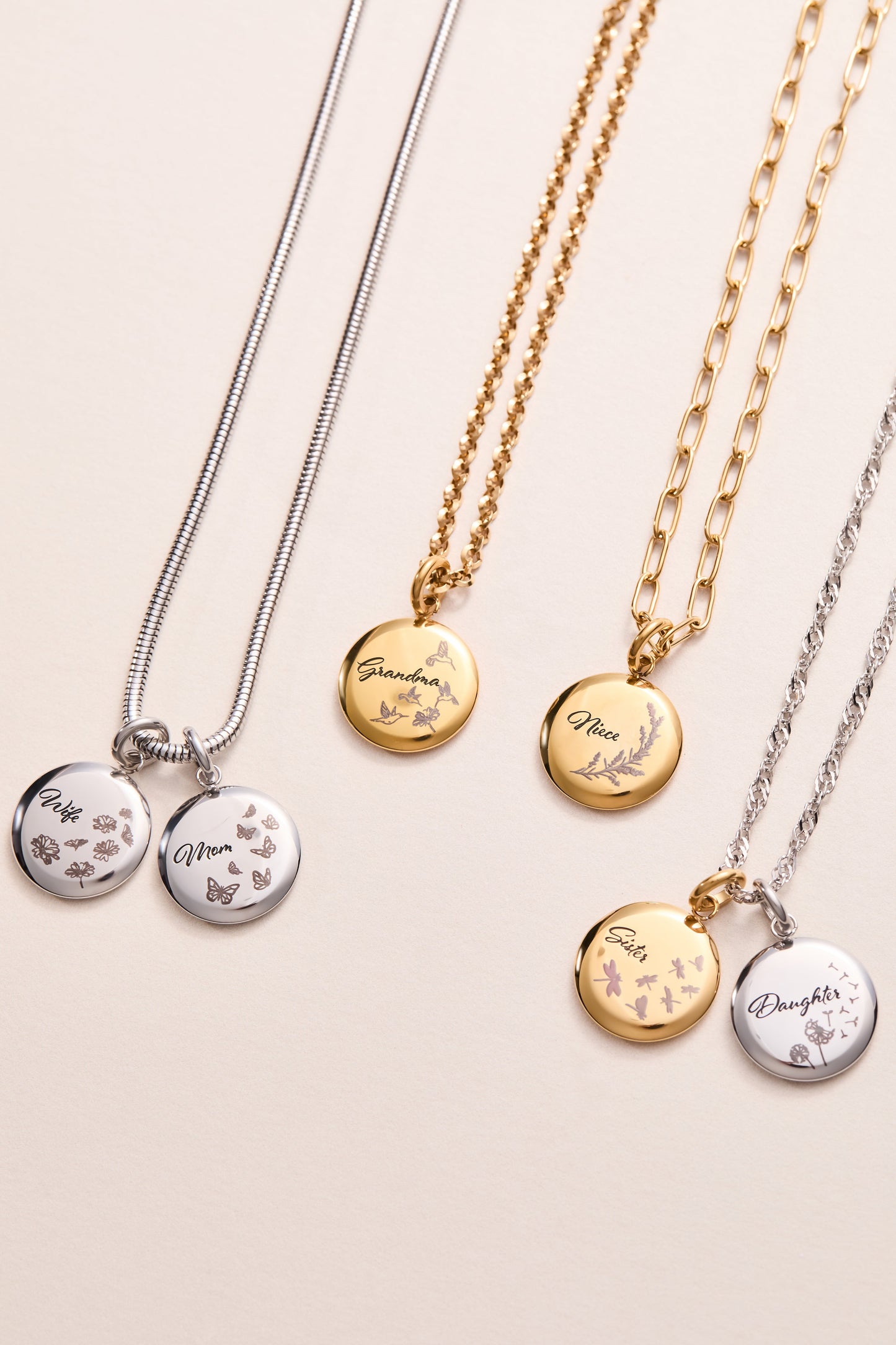 Daughter Dandelion Disc Charm