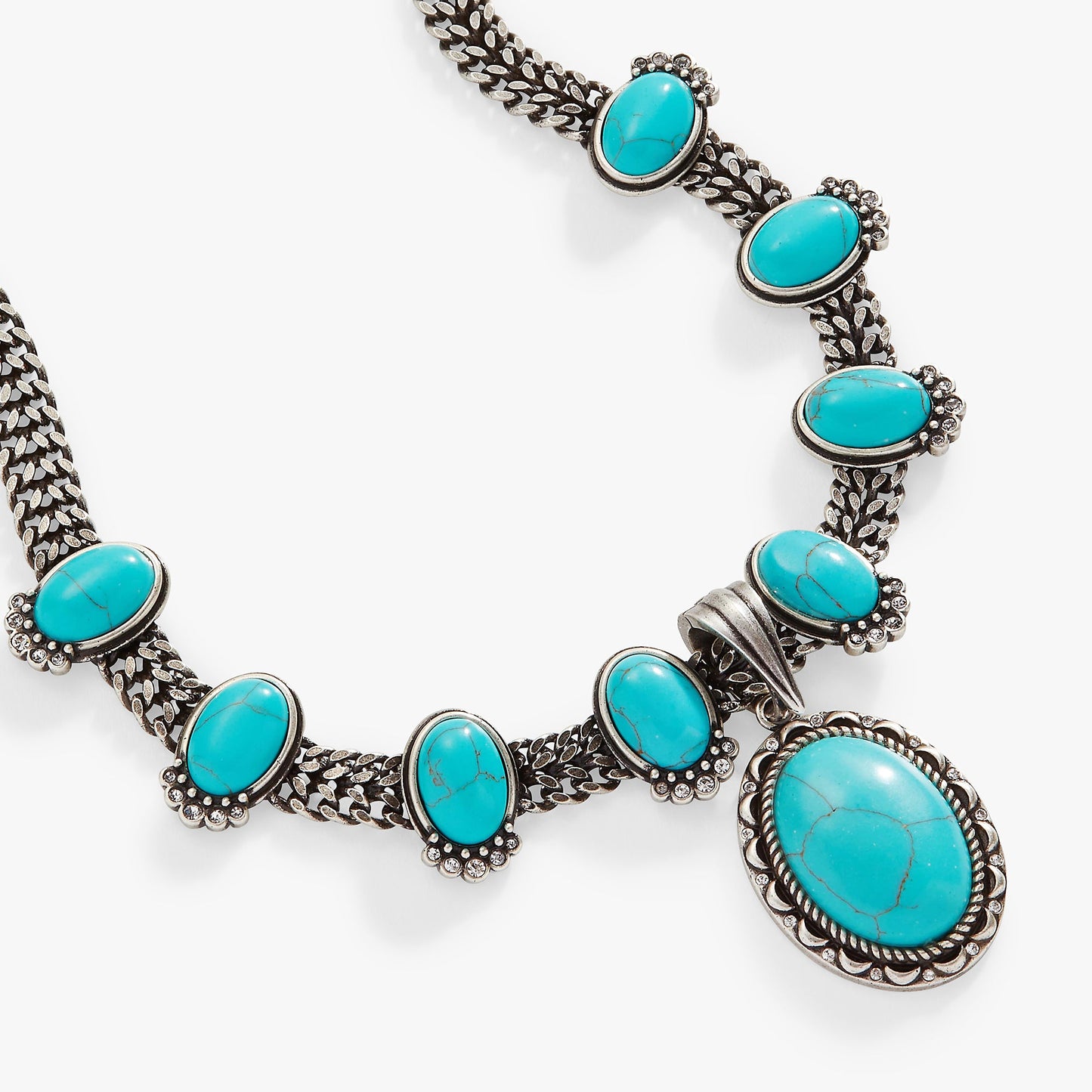 Vintage Turquoise Statement Necklace
