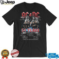 AC DC 54 Years 1973 2027 Band Signatures Tribute T Shirt