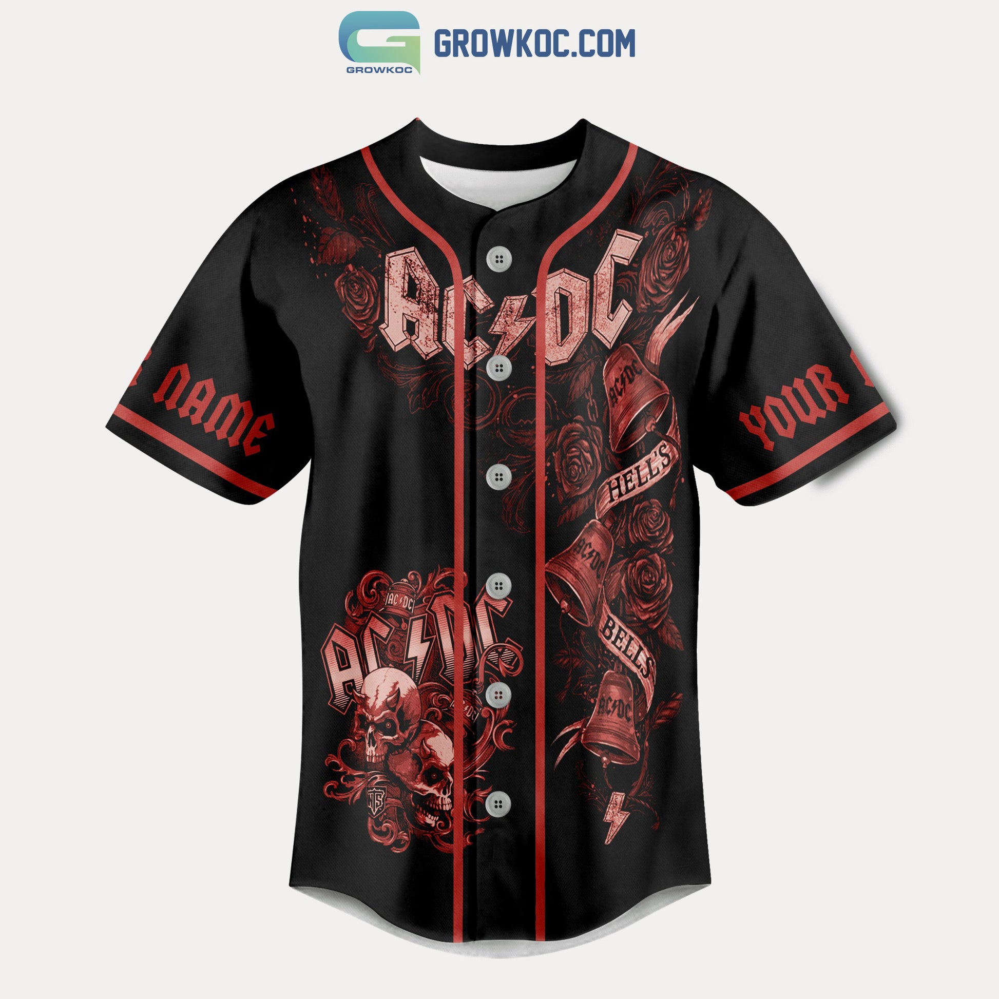 AC/DC When I Die Let Me Still Be A Fan Of AC/DC Personalized Baseball Jersey