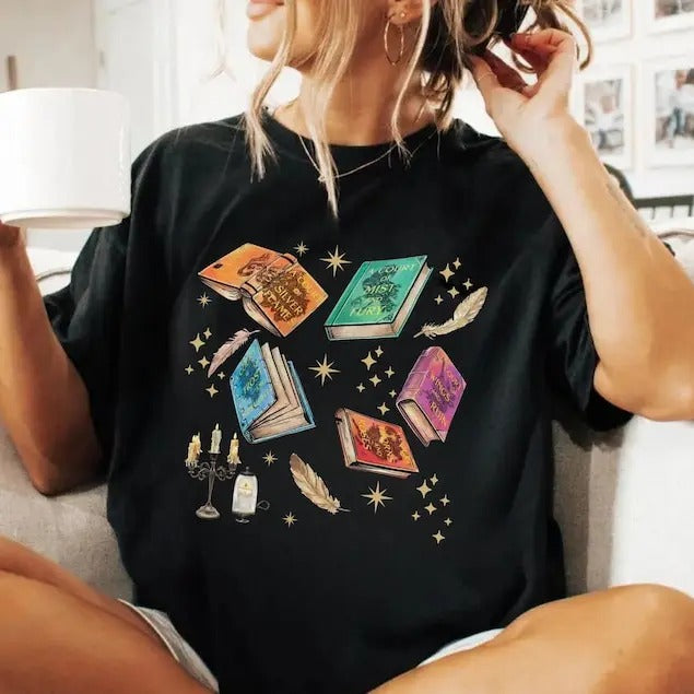 ACOTAR  Shirt Velaris Book Lover Shirt SJM Inspired Shirt City of Starlight Shirt ACOTAR Fan Shirt The Bat Boys Shirt Bookworm Cotton Crewneck