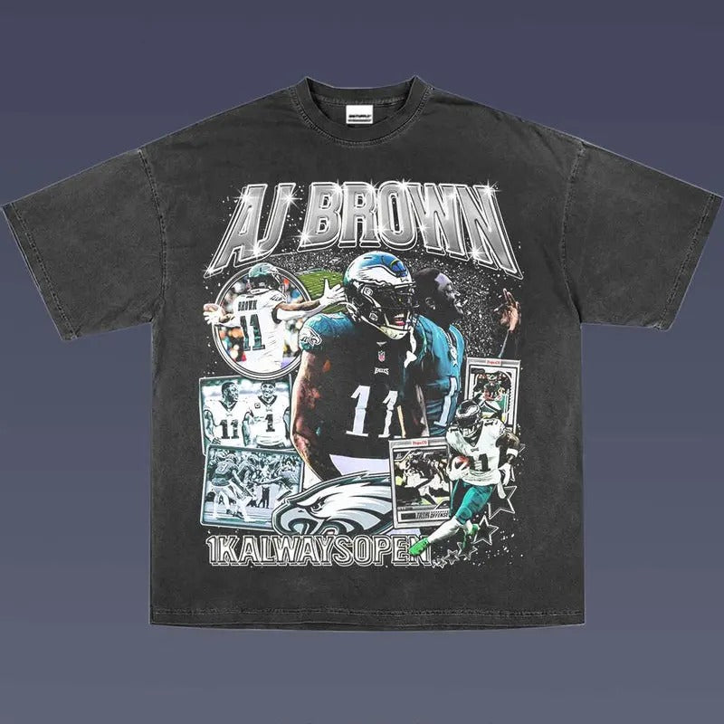 AJ BROWN 1.0 VINTAGE TEE | AMERICAN FOOTBALL | GIFT FOR FAN