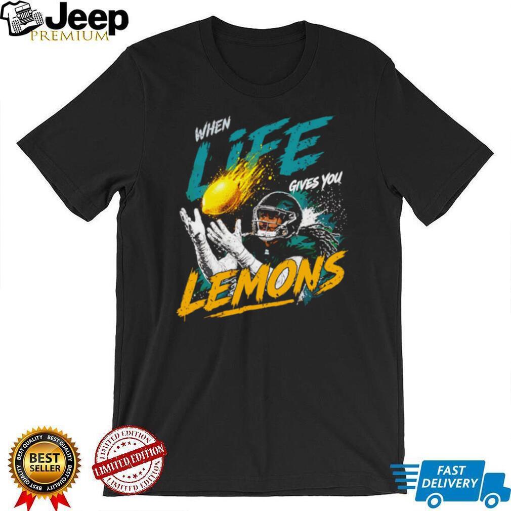 AJ Brown When Life Gives You Lemons Philadelphia Football Fans Vintage Style Men T Shirt