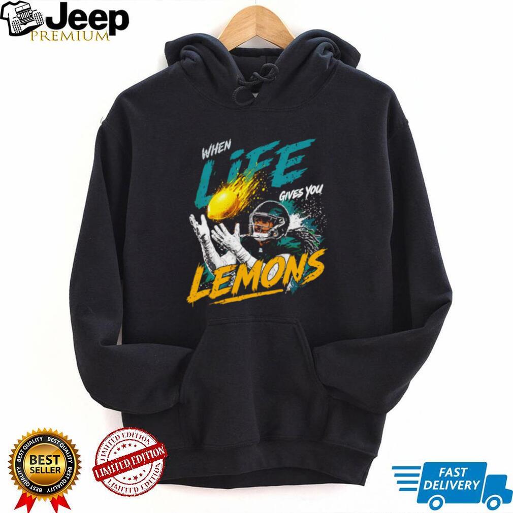 AJ Brown When Life Gives You Lemons Philadelphia Football Fans Vintage Style Men T Shirt