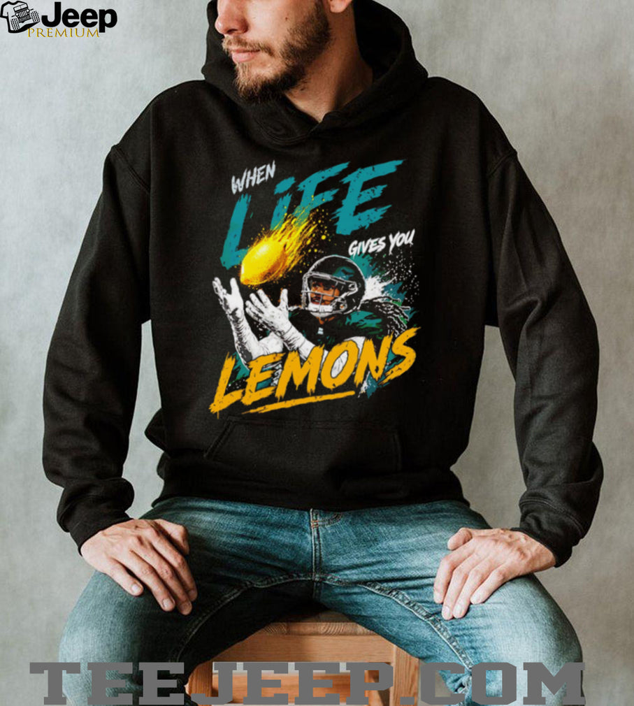 AJ Brown When Life Gives You Lemons Philadelphia Football Fans Vintage Style Men T Shirt