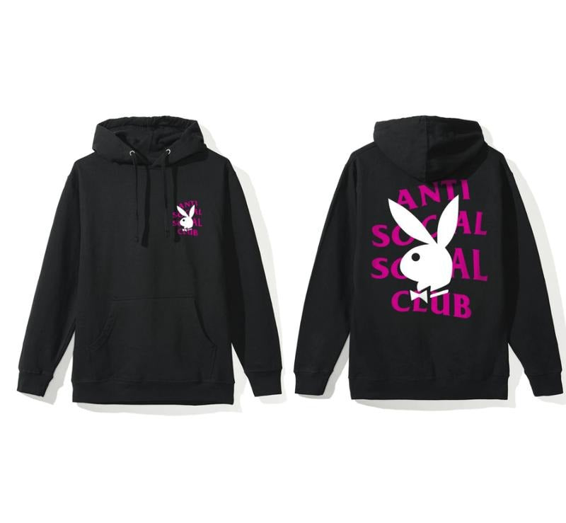 ANTI SOC1AL SOC1AL CLUB PLAYBOY Hoodie, Streetwear Graphic Hoodie, Casual Wear, Trendy Fashion Hoodie