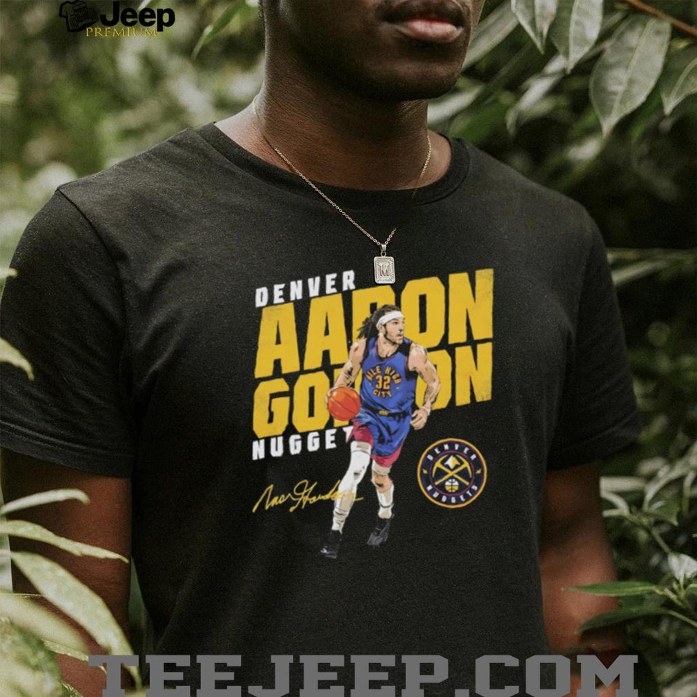 Aaron Gordon Denver Nuggets Mile High City Basketball Graphic T Shirt