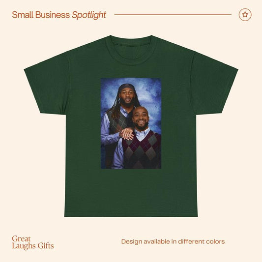 Aaron Jones AJ Dillon Green Bay Packers Funny T-Shirt, Christmas Gift Fathers Day Unisex Heavy Cotton T-Shirt