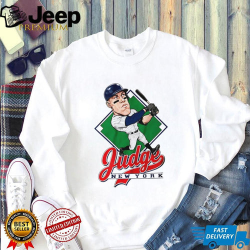 Aaron Judge New York Yankees Baseball Player Caricature T Shirt