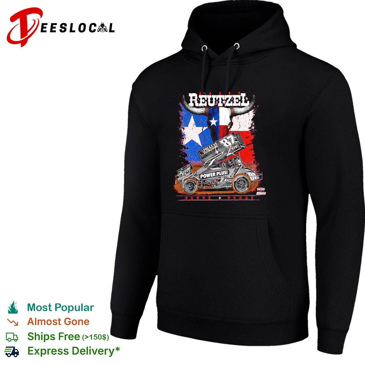 Aaron Reitzel 87 Power Plus Sprint Car Clute Texas shirt