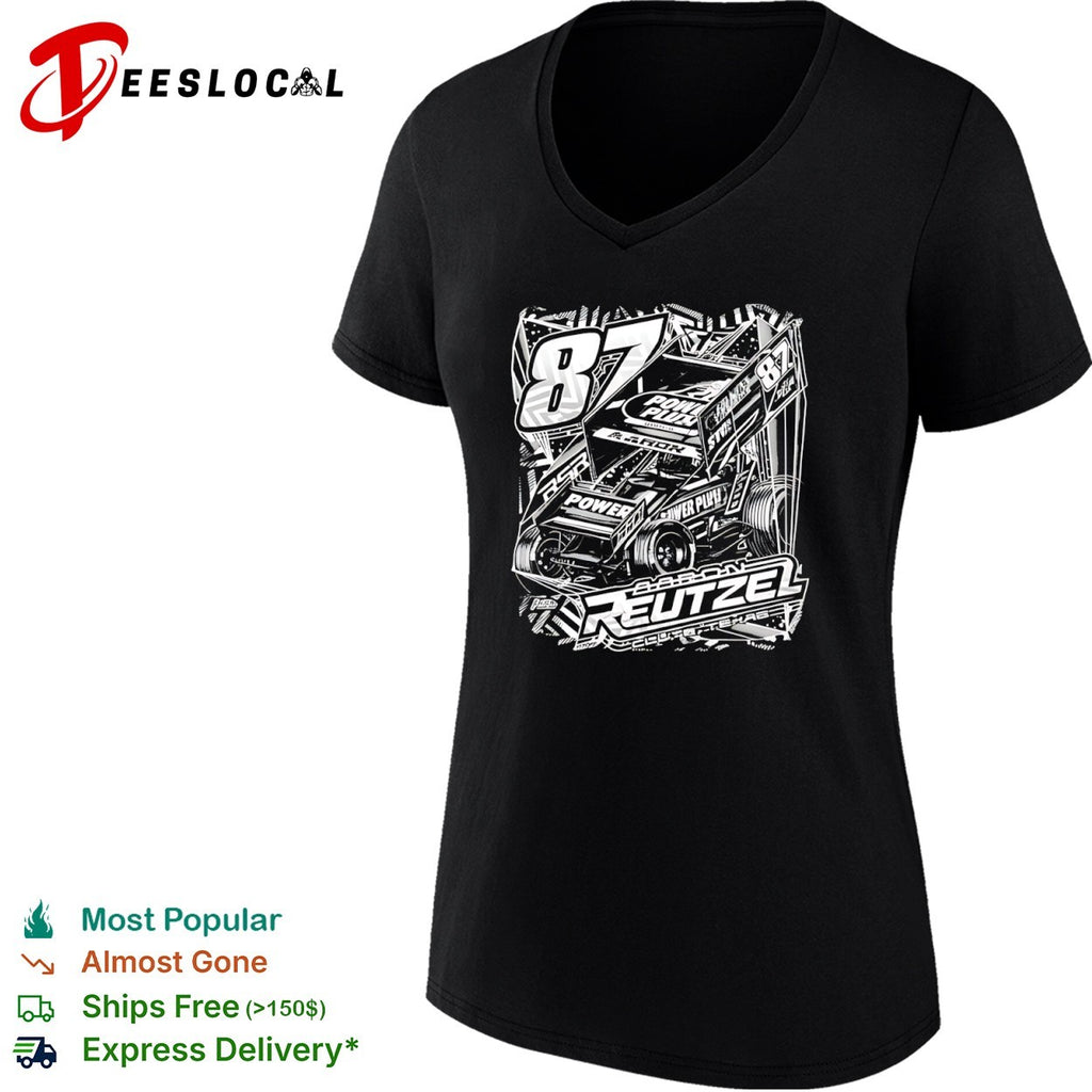 Aaron Reutzel 87 Power Plus Sprint Car Racing shirt