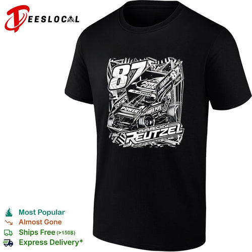 Aaron Reutzel 87 Power Plus Sprint Car Racing shirt