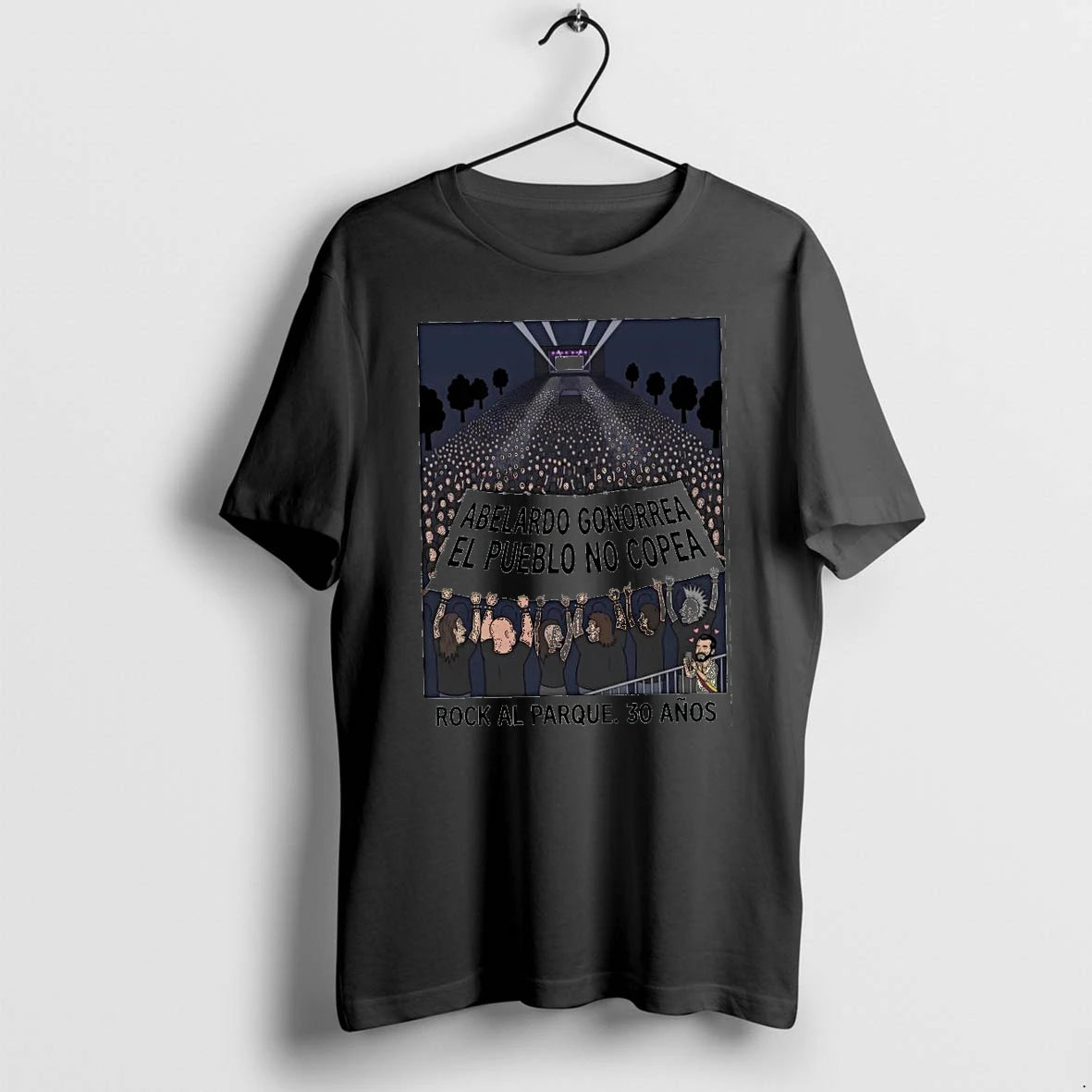 Abelardo Gonorrea El Pueblo No Copea Rock Al Parque 30 Anos Tshirts Sweater