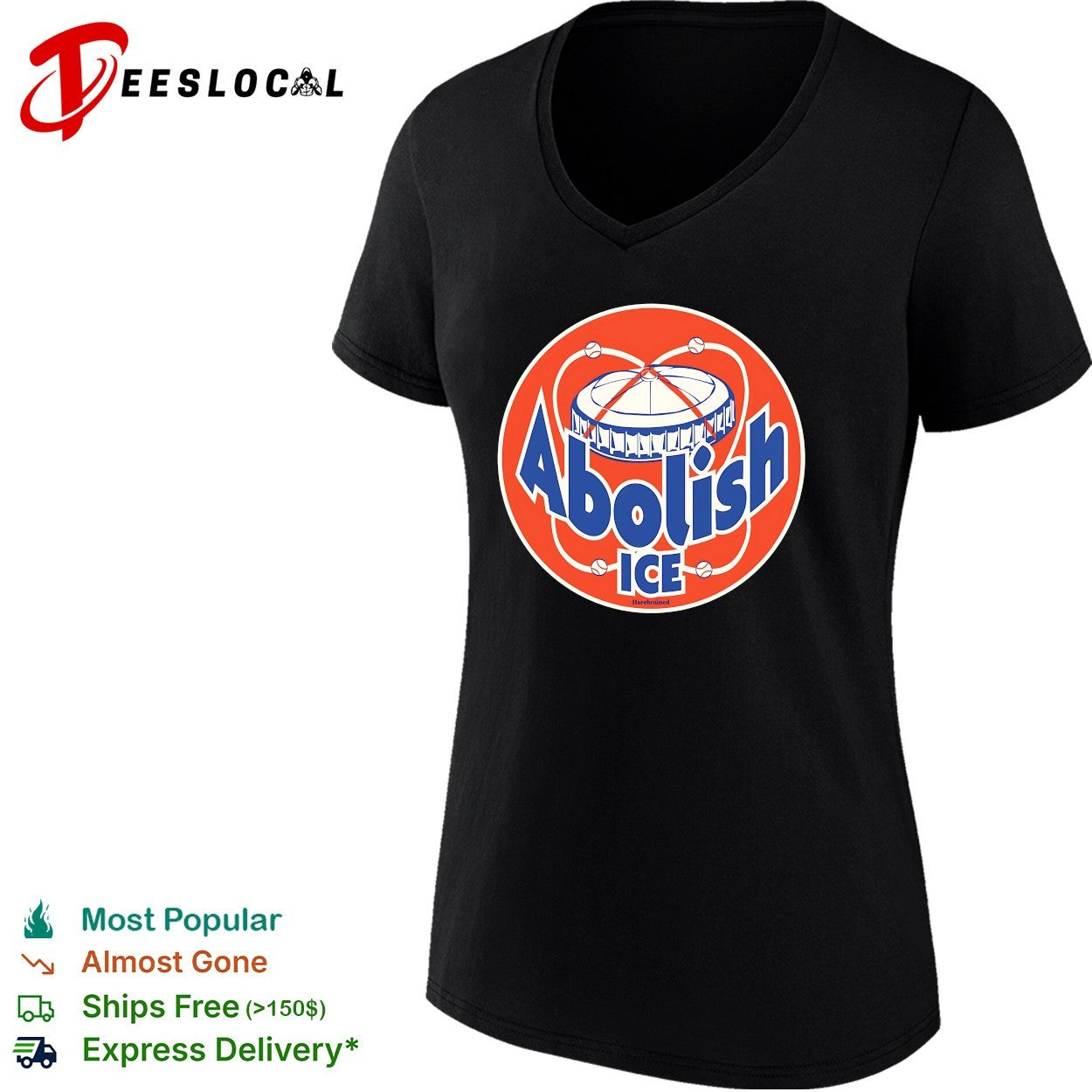 Abolish ICE baseball stadium dome shirt