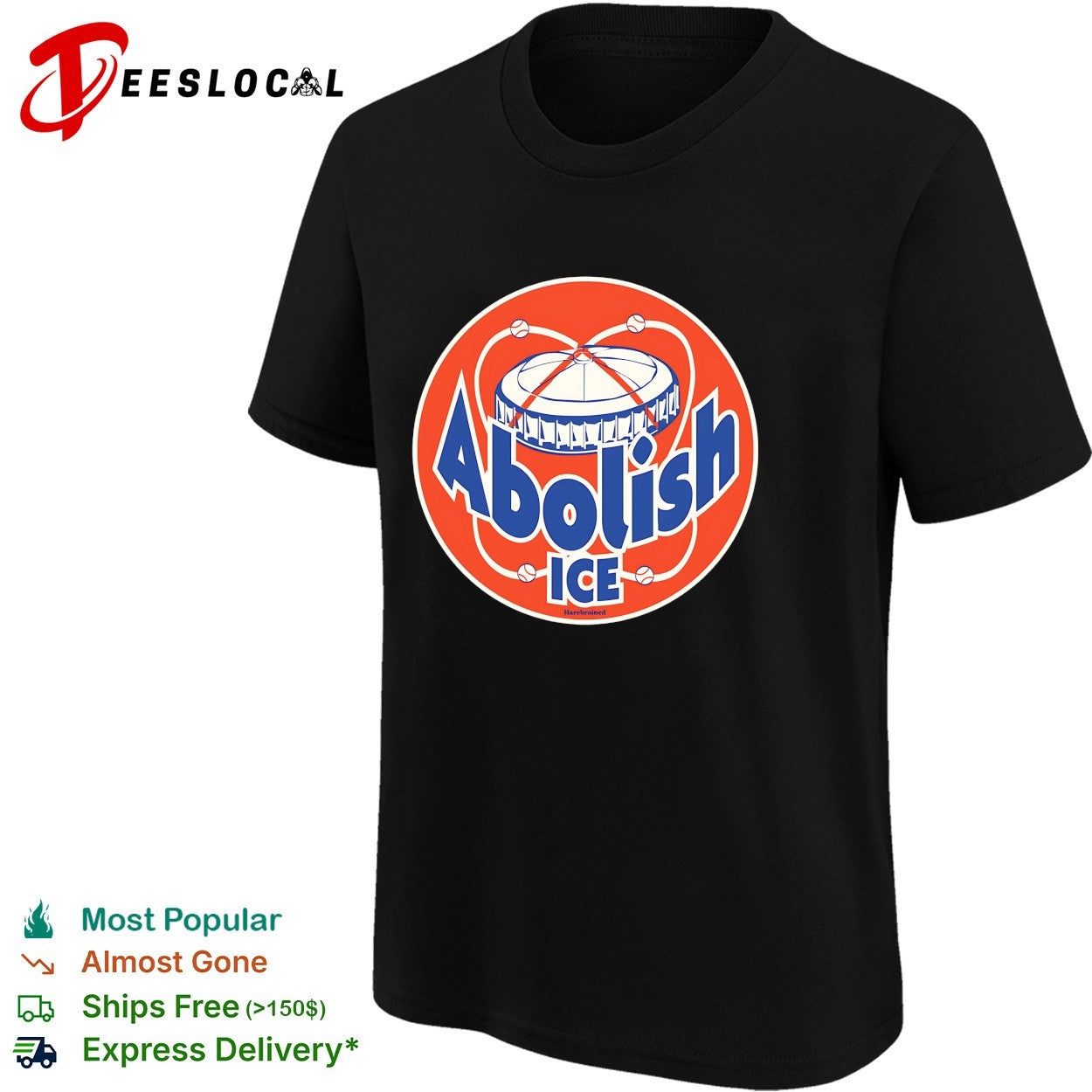 Abolish ICE baseball stadium dome shirt