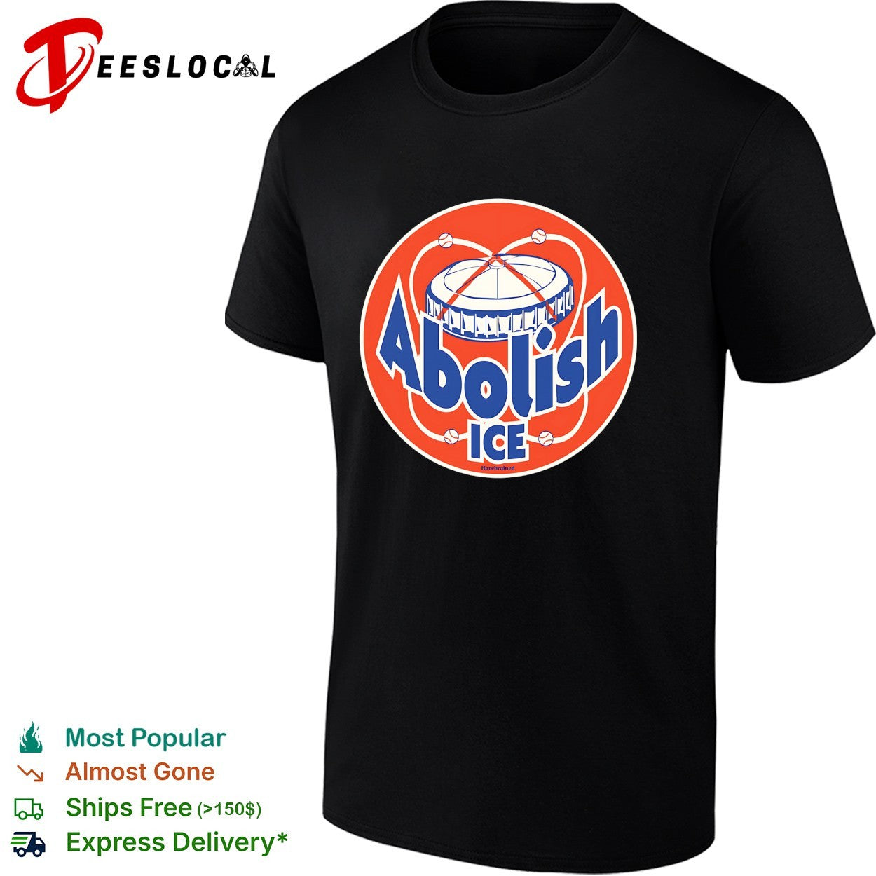 Abolish ICE baseball stadium dome shirt