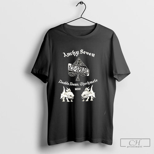 Ace Of Spades Lucky Seven Double Down Checkmate Woo Shirt Sweater