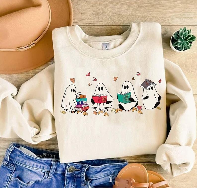 Acotar Ghost Bookish Halloween Shirt, Acotar Ghost Sweatshirt, Throne Of Glass Halloween Shirt, Sjm Halloween Shirt, Bookish Ghost Shirt  T-shirt, sweater and Hoodie