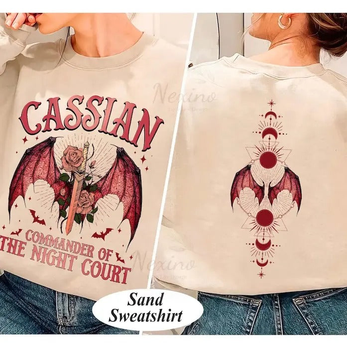 Acotar Shirt Cassian, Velaris City Of Starlight Acotar Two-sided Shirt, The Night Court Shirt, Court Of Dreams, Cassian, Booklover Shirt  T-shirt, sweater and Hoodie