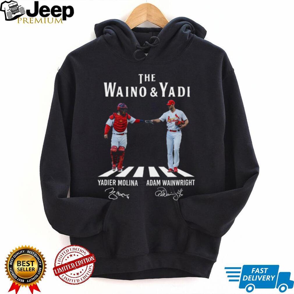 Adam Wainwright Yadier Molina St Louis Cardinals MLB Battery Legends Vintage Men Women Shirt