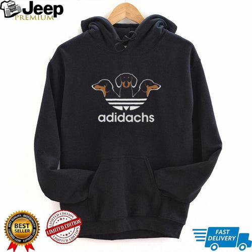 Adidachs Funny Dachshund Weiner Dog Parody Logo T Shirt