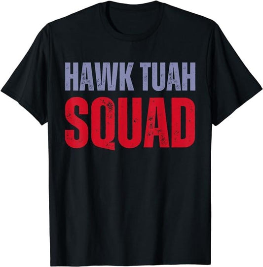 Adult Humor Shirts, 4th of July Patriotic USA Hawk Tuah Spit on that Thing T-Shirt Top Casual Unisex Classic Cotton