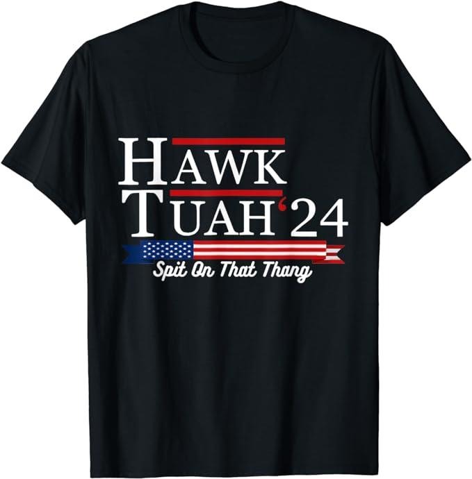 Adult Humor Shirts, Hawk Tuah 24 Spit On That Thang Top, Classic Casual Cotton Fabric