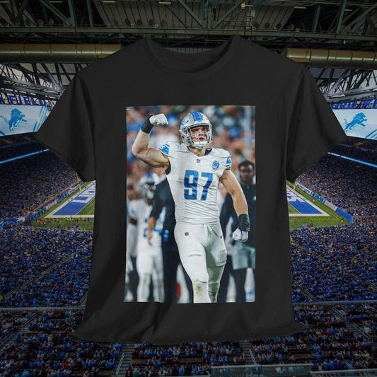 Aidan Hutchinson Flex Graphic Tee Fan Gift, Vintage Sports Shirt, Cotton Tee Shirt