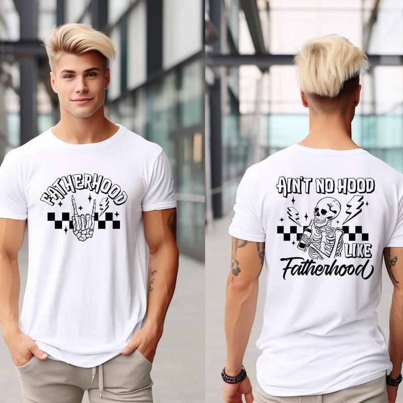AinT No Hood Like Fatherhood Shirt, Funny Dad Shirt, Dad Birthday Gift, Fathers Day Gift,Gift For Husband,Cool Dad Shirt,Rock And Roll Dad
