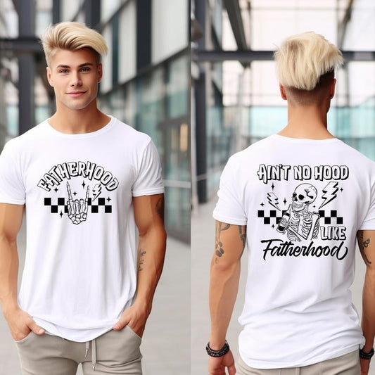 AinT No Hood Like Fatherhood Shirt, Funny Dad Shirt, Dad Birthday Gift, Fathers Day Gift,Gift For Husband,Cool Dad Shirt,Rock And Roll Dad