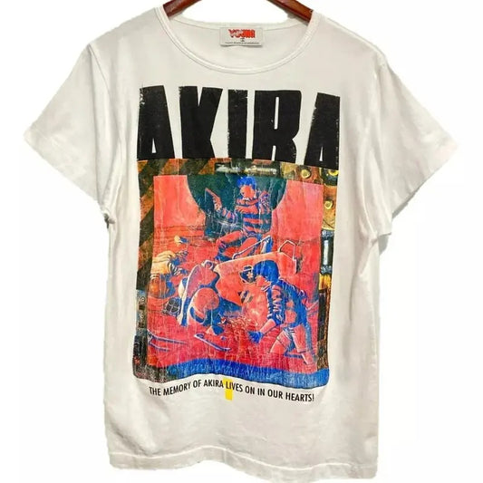 Akira Anime graphic short sleeve white shirt unisex men women S-5XL