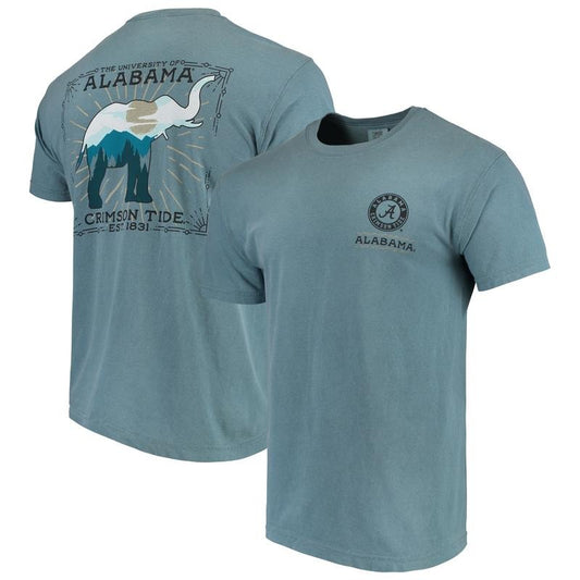 Alabama Crimson Tide Blue State Scenery Comfort Colors T Shirt
