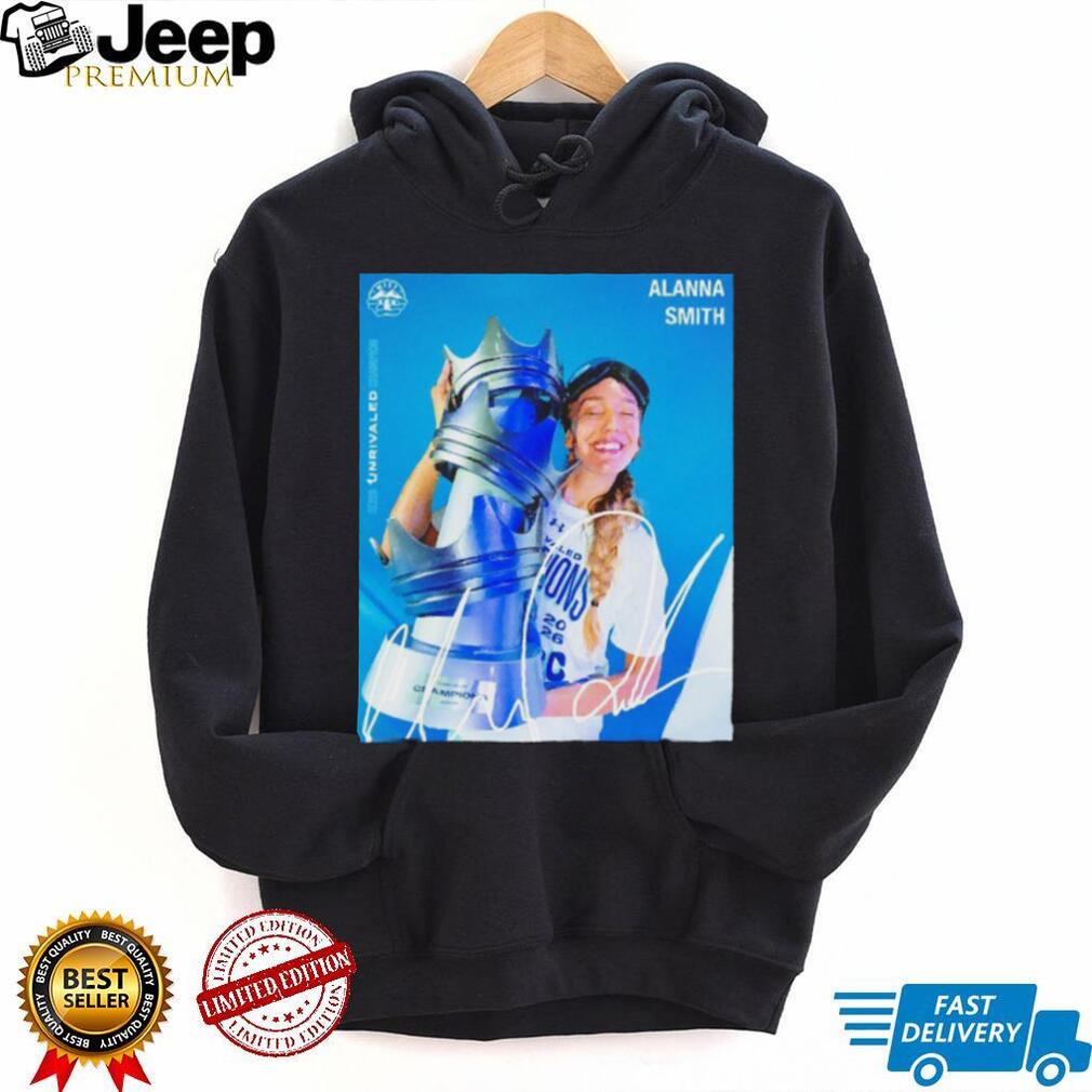 Alanna Smith Mist Unrivaled Basketball Champion Photo T Shirt