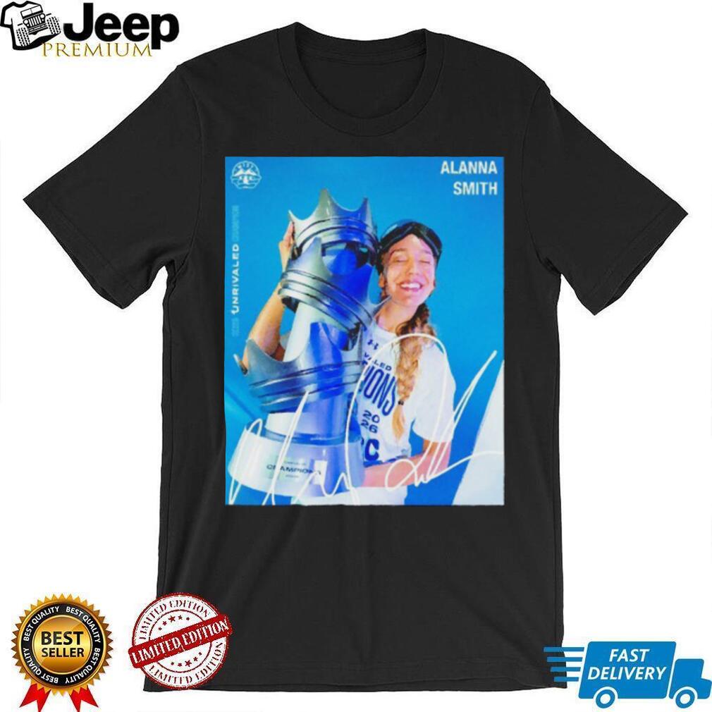 Alanna Smith Mist Unrivaled Basketball Champion Photo T Shirt