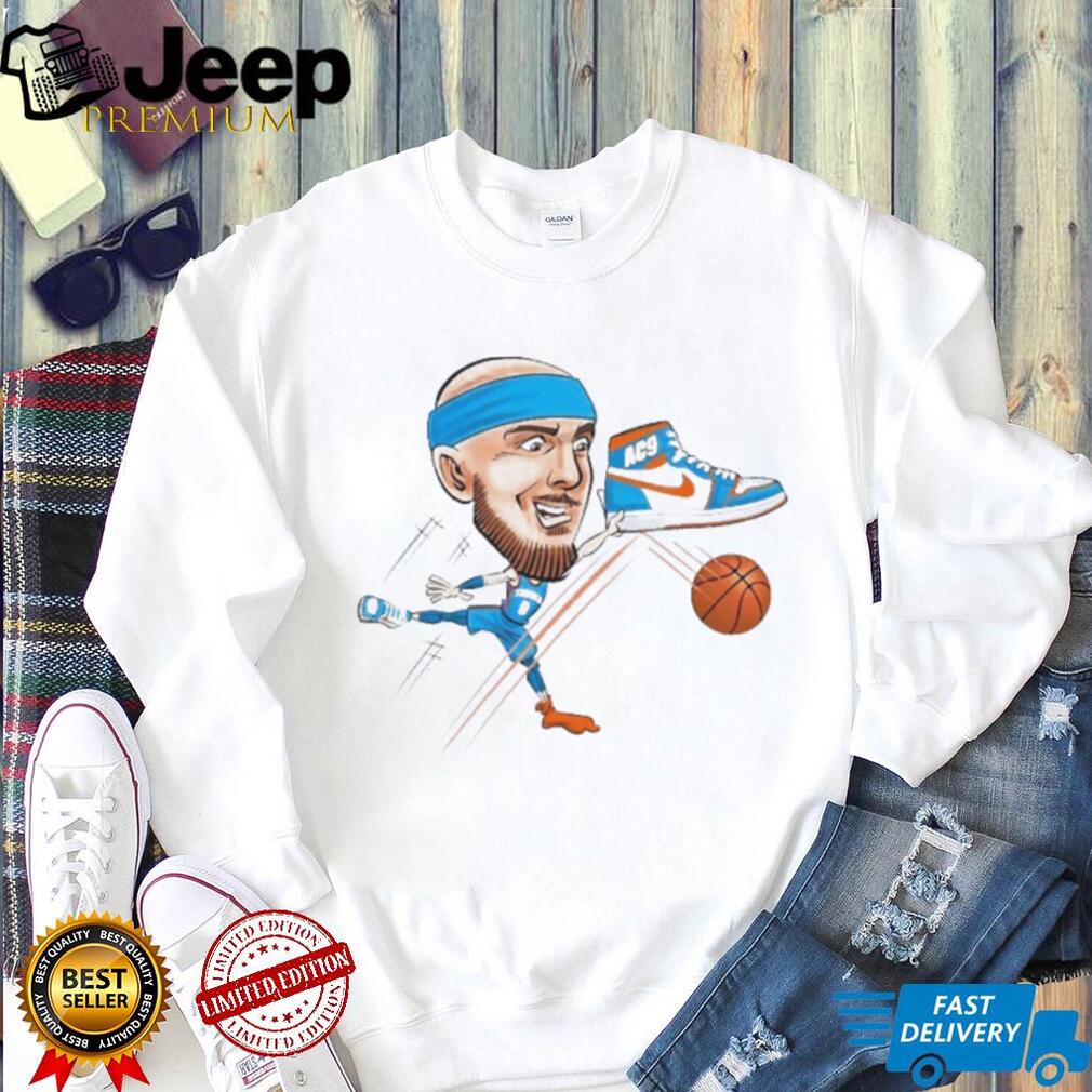 Alex Caruso AC9 Basketball Caricature Sneaker Graphic Tee