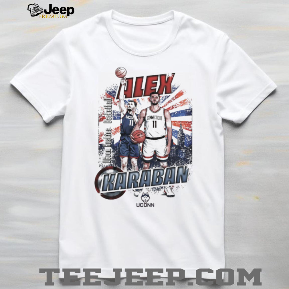 Alex Karaban UConn Huskies Basketball Star Graphic Tribute T Shirt
