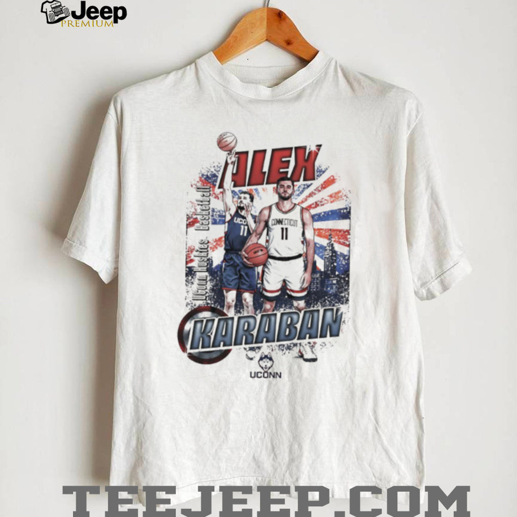 Alex Karaban UConn Huskies Basketball Star Graphic Tribute T Shirt