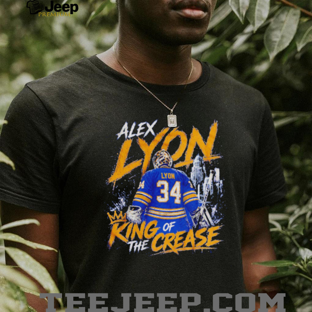 Alex Lyon King Of The Crease Detroit Hockey Goalie 34 Retro Fans T Shirt
