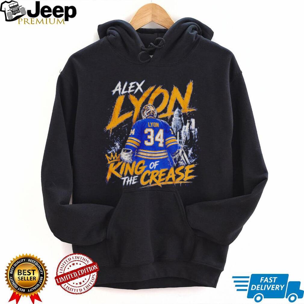 Alex Lyon King Of The Crease Detroit Hockey Goalie 34 Retro Fans T Shirt