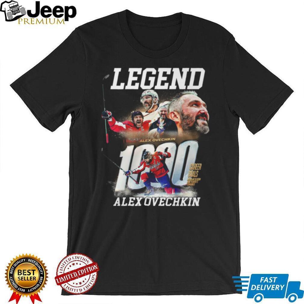 Alex Ovechkin Washington Capitals 1000 Career Goals Legend T Shirt