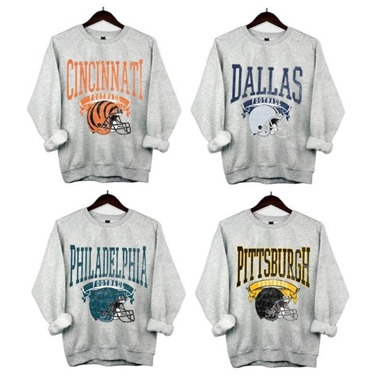 All Teams Collection: Vintage Football Sweatshirt for All Teams Enthusiasts